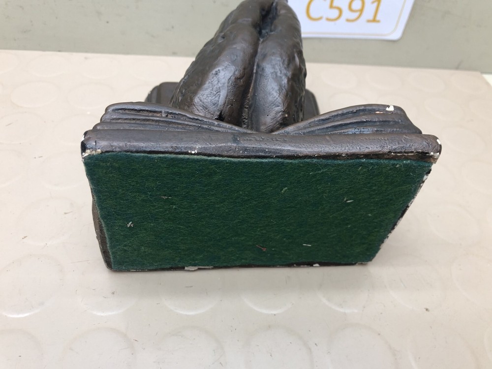 Vintage Chalkware Praying Hands Bookend
