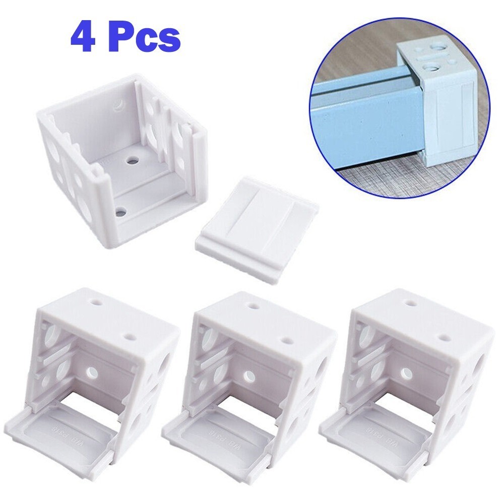 Blind Brackets Mounting Support Simple White Low Profile Box Plastic Reliable