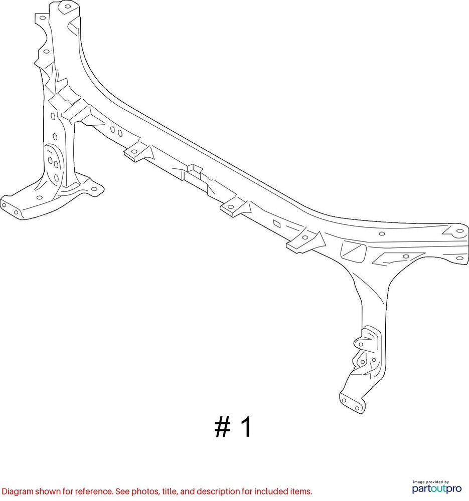 20 FORD F150 XLT FX4 UPPER RADIATOR CORE SUPPORT