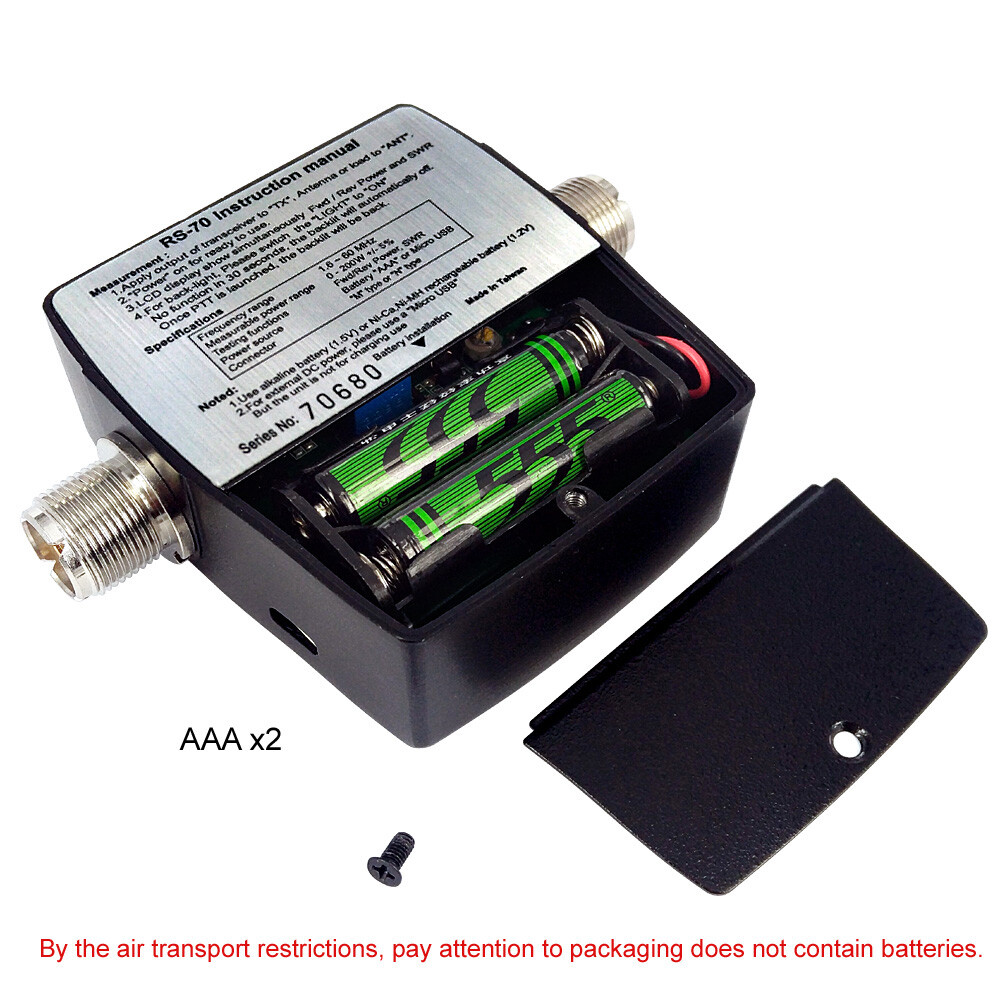 RS-70 Digital SWR Watt Meter Digital LED Backlight Shortwave Standing Wave Ratio