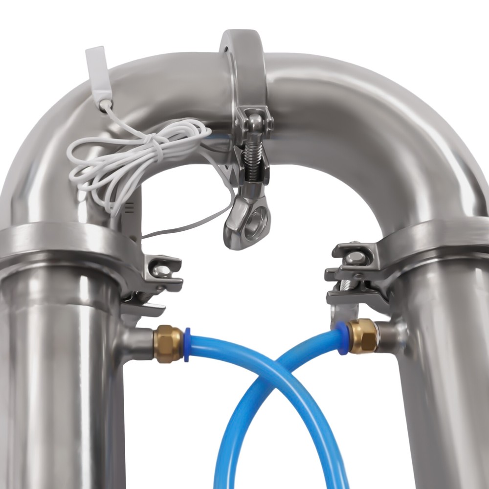 2" Stainless Still Moonshine Reflux Distilling Column Brew Wine Making Tool