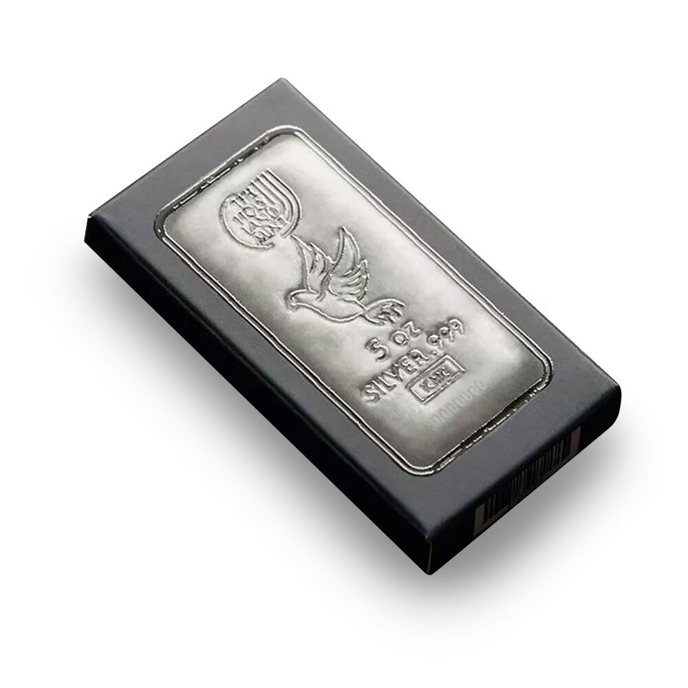 5 oz Holy Land Mint Cast Silver Bar (New)
