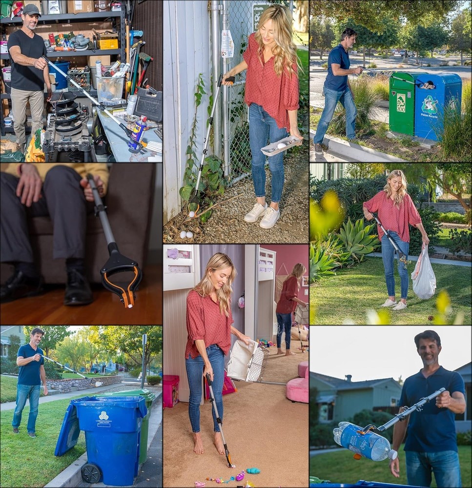 Dependable 26” Trash Picker Upper with Foldable Design - Ideal for Mobility Aids