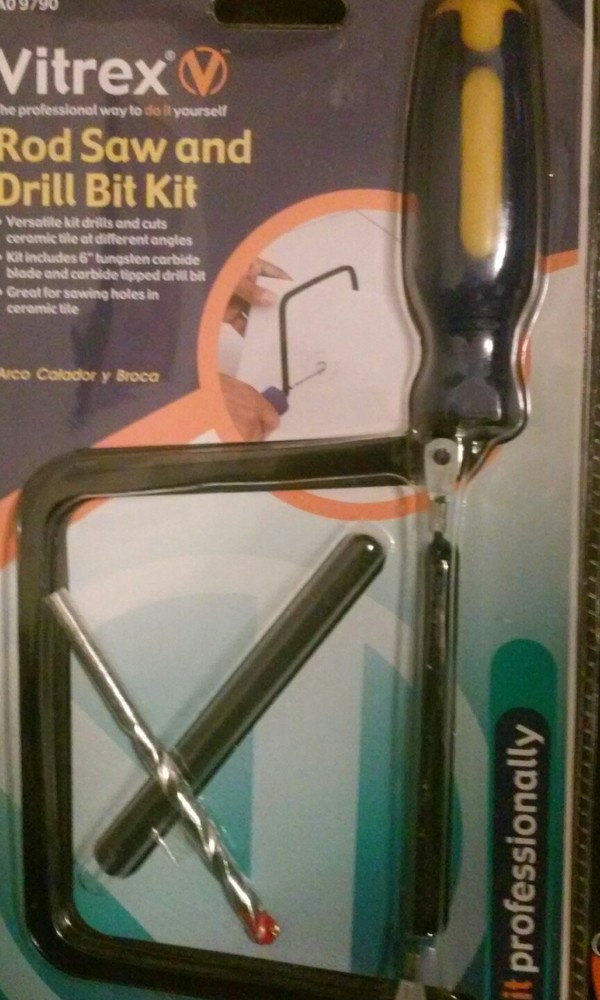 Vitrex rod saw and drill bit kit