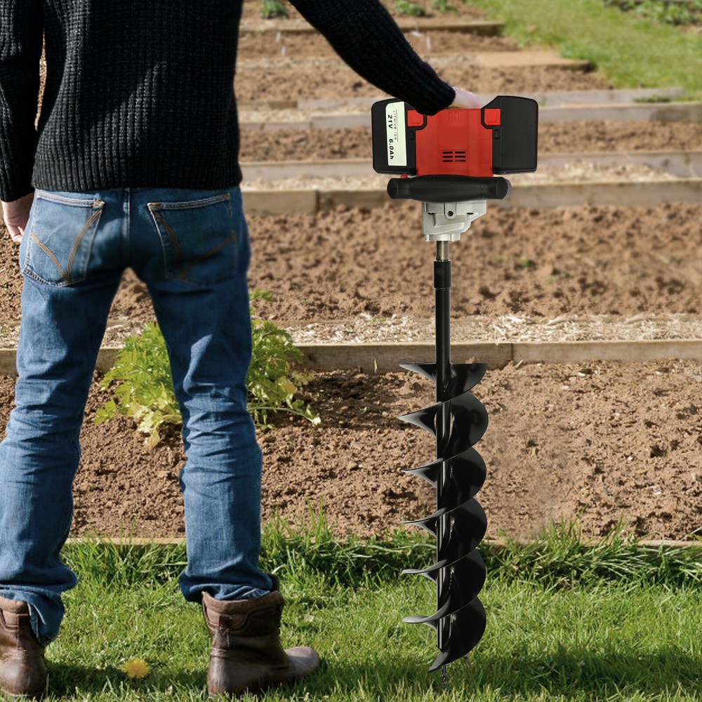 2000W POST HOLE DIGGER ELECTRIC DIGGER FLOOR EARTH AUGER DRILLING MACHINE & BIT