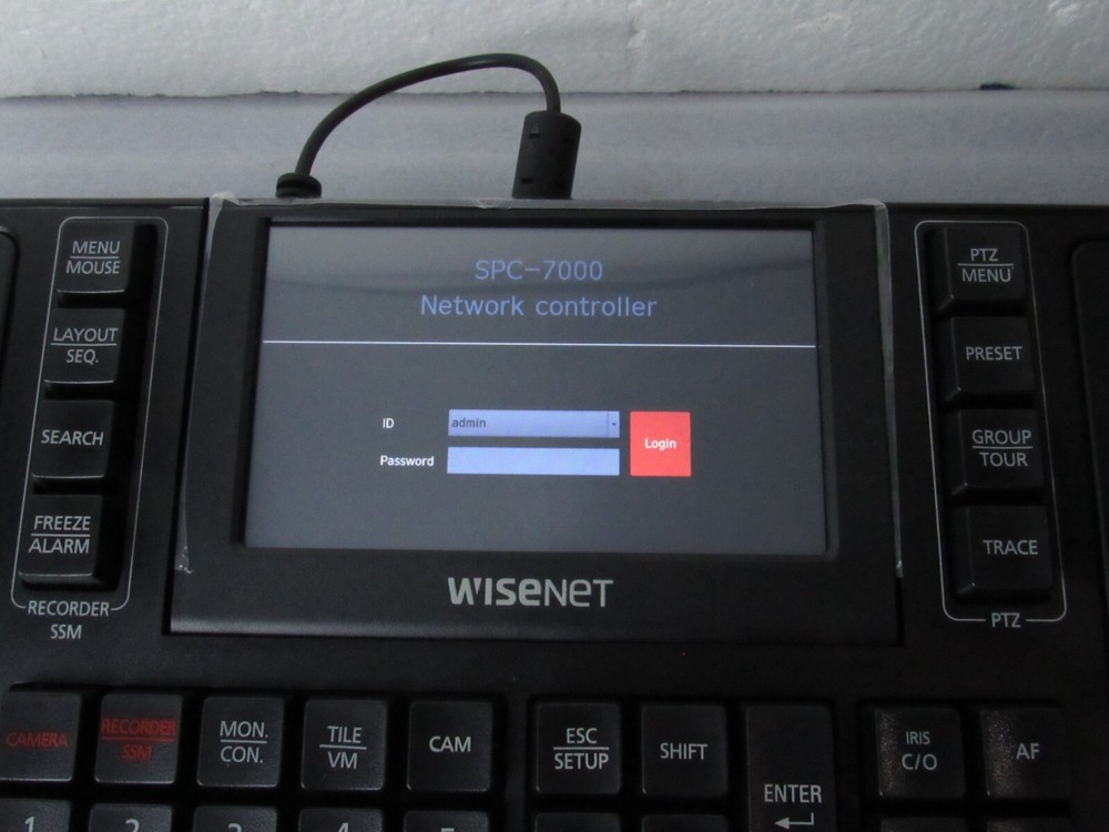 Wisenet SPC-7000 Camera System Control Keyboard [CTSL]