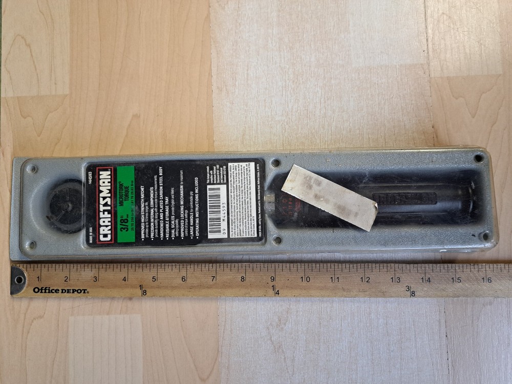 Craftsman 9 44593 Microtork 3/8" Torque Wrench
