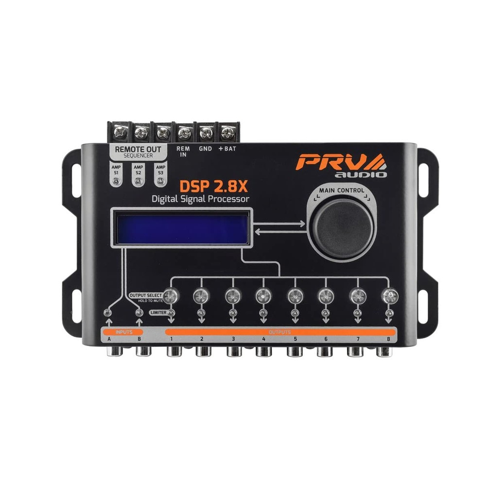 8-Channel Digital Crossover & Equalizer DSP for Car Audio System