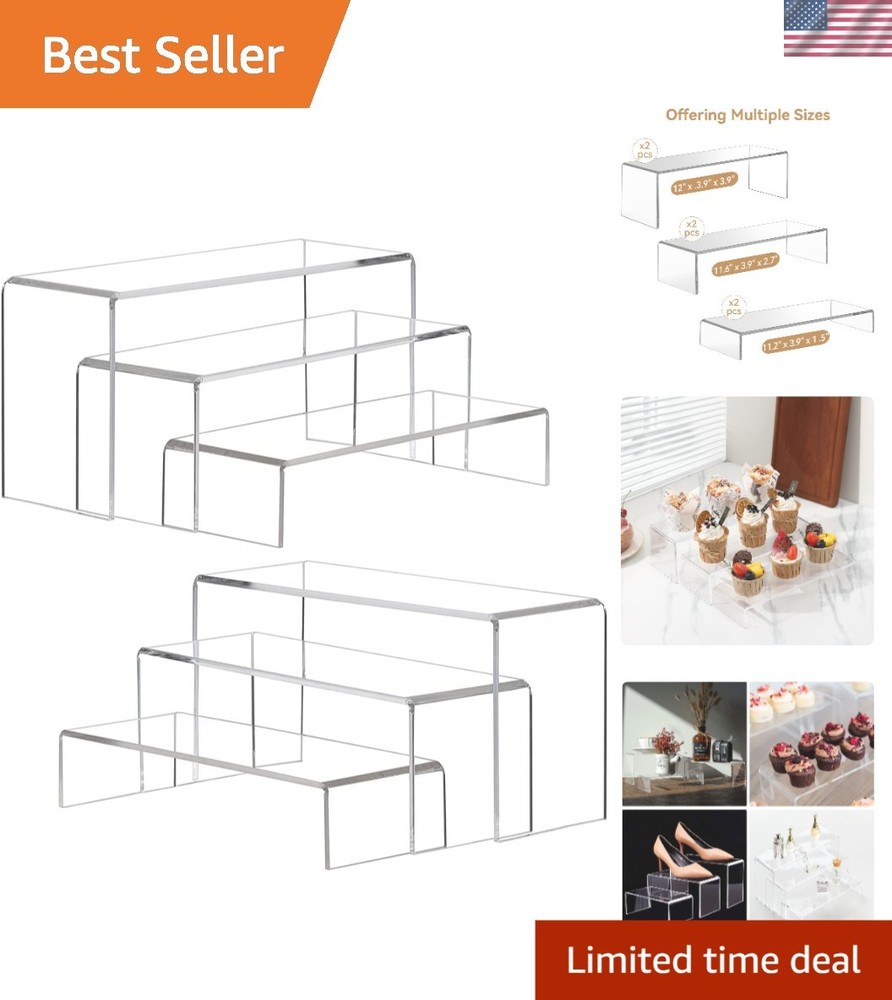 Stylish Acrylic Risers - 3 Heights for Optimized Collectible Display Solutions