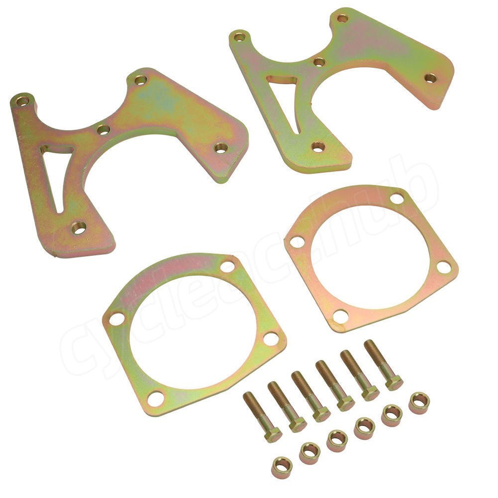 For Chevy C10 Impala Rear Disc Brake Conversion Brackets Kit w/ Hardware Bolt-On