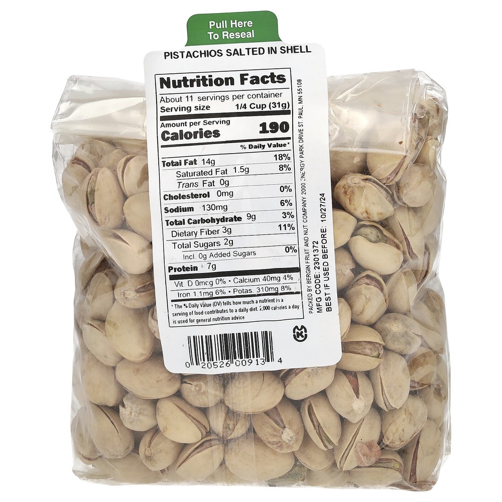 Pistachios Salted in Shell, 12 oz (340 g)