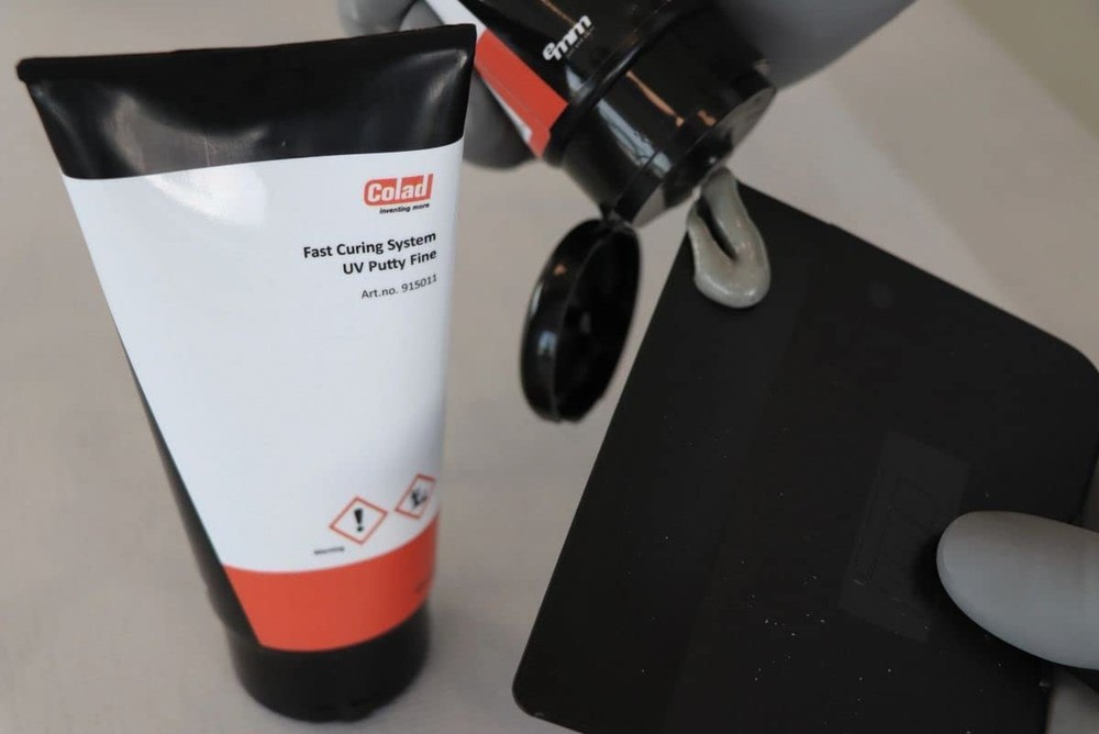 Colad Fast Curing System Coarse UV Putty