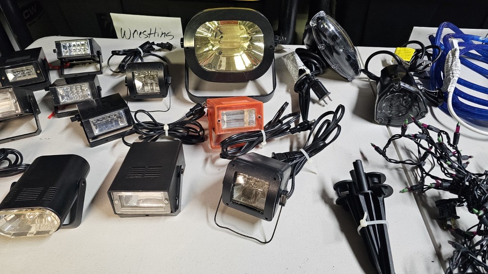 Huge Halloween Strobe Light Lot Thunder Sound Light Spider Light