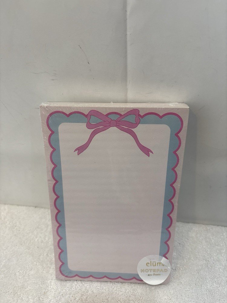 Elum 200 Sheets Graphic Pink Ribbon Note Pad