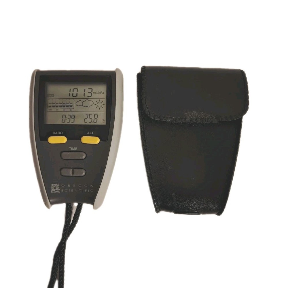 Oregon Scientific Skydiving Altimeter Barometer Tech Meter Equip Tech W Case