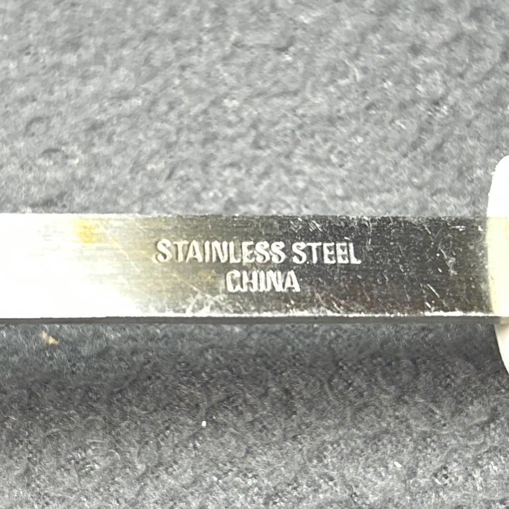 Vintage Green Pasta Serving Spoon Mid-Century Kitchenware