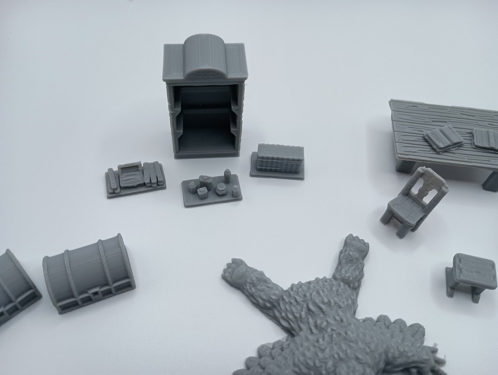 3D Printed Wizard Study Prop Set (28mm-32mm Scale)