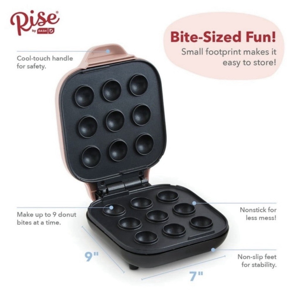 Dash Rise Donut Bite Maker - New Open Box