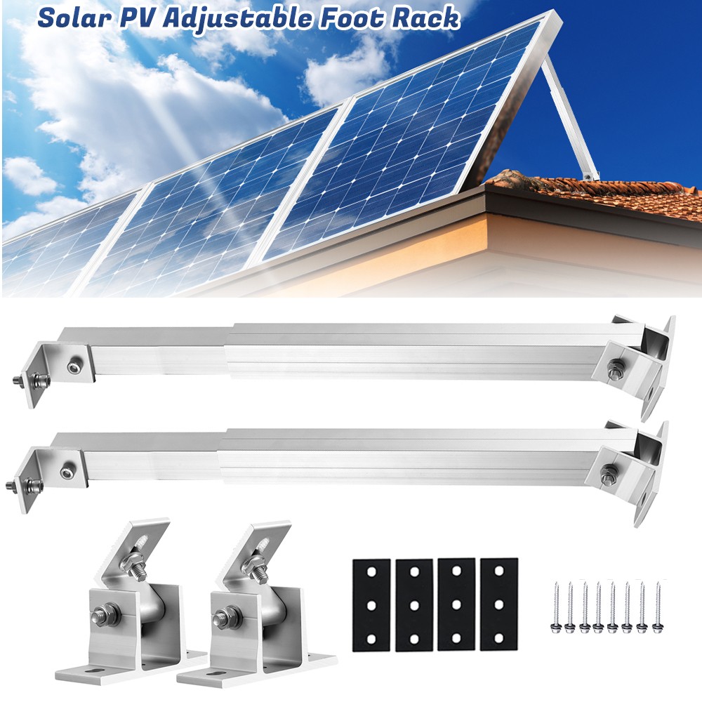 Solar Panel Mounting Brackets Adjustable Angle ABS Tilt Mount Fixing Wall Roof