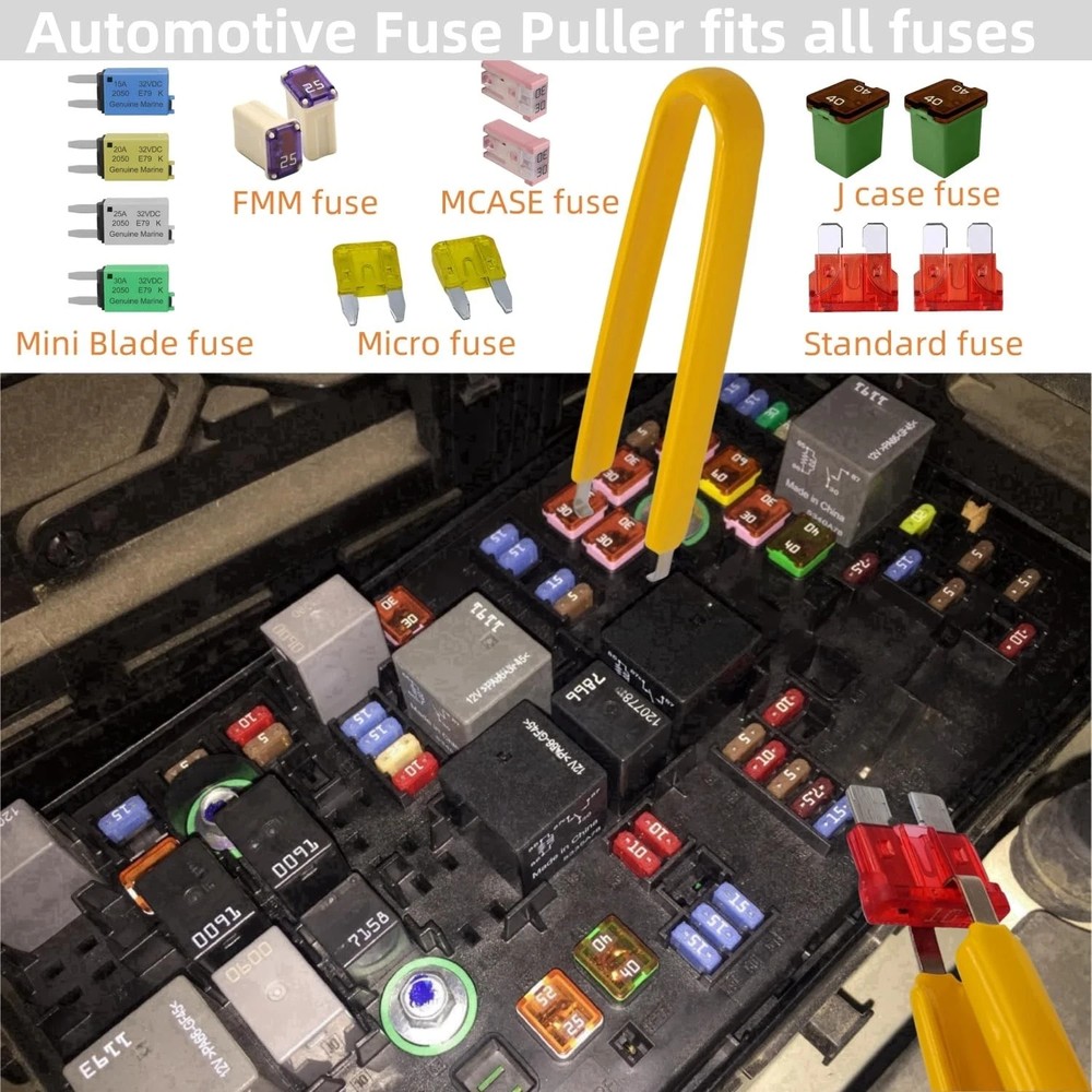 Relay Puller Pliers, Fuse Automotive fuse puller tool, Red