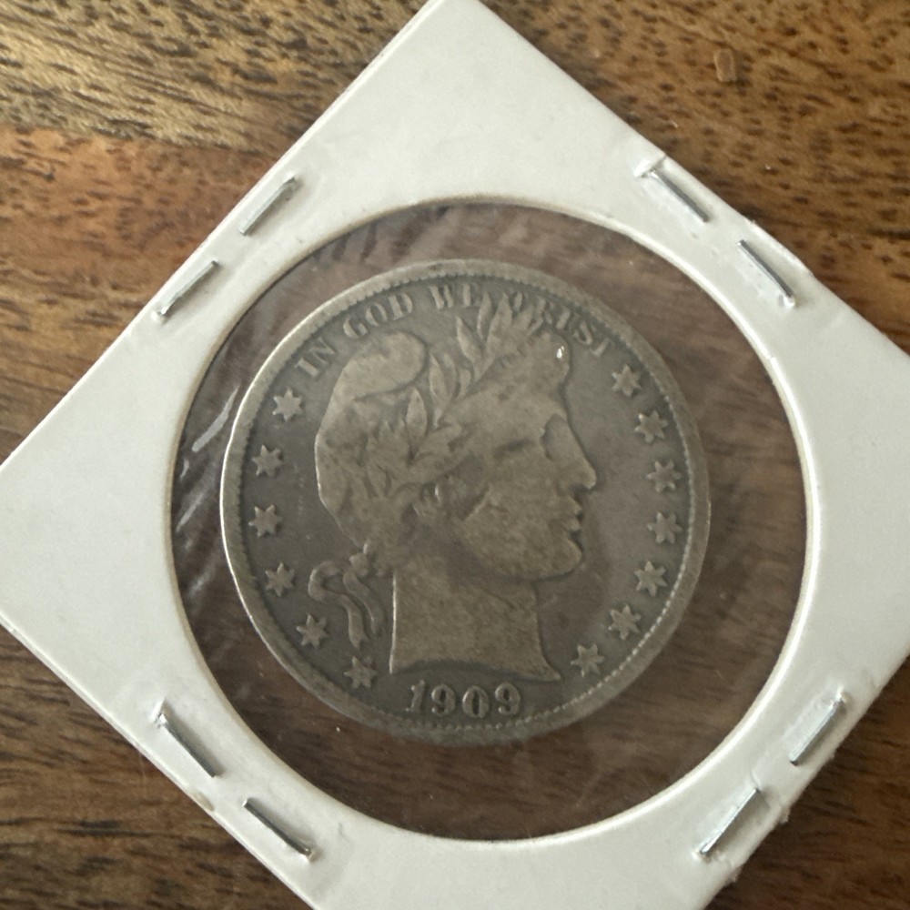 1909-O Barber Half Dollar 50 Cent, Nice Details.