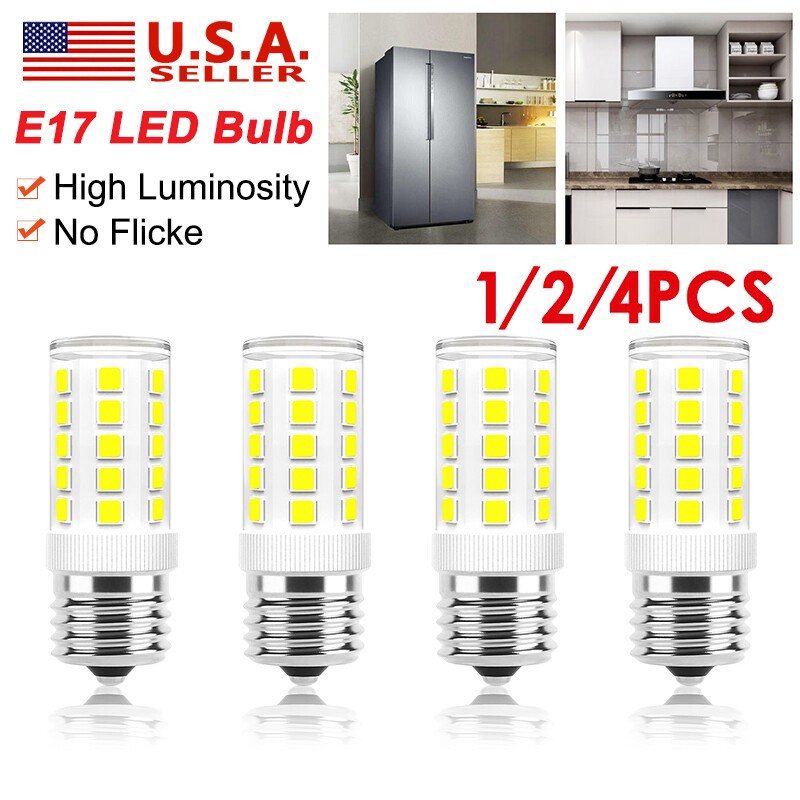 LED E17 Bulb Microwave Oven Light Dimmable 4W Natural White 6000K Light Quality
