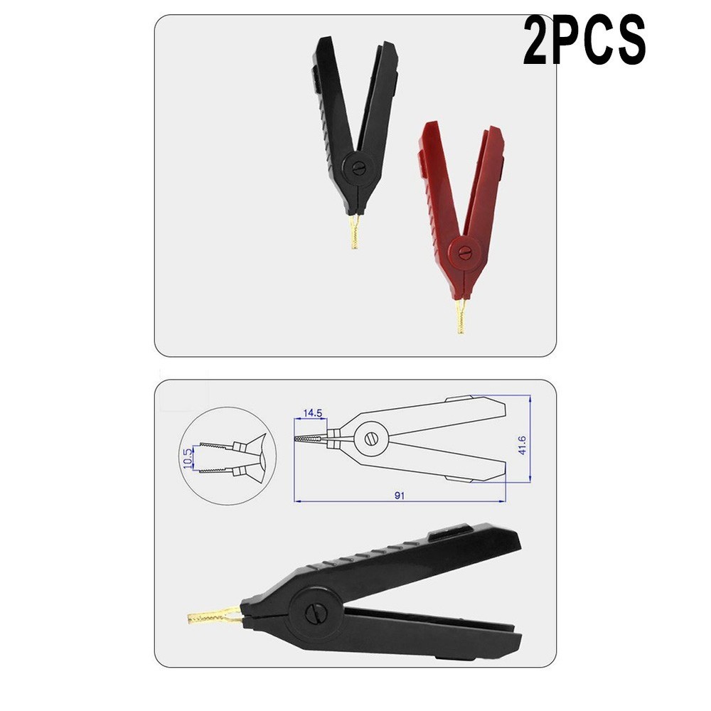 Practical Clips Lcr Test Clips Accessories Black + Red Copper