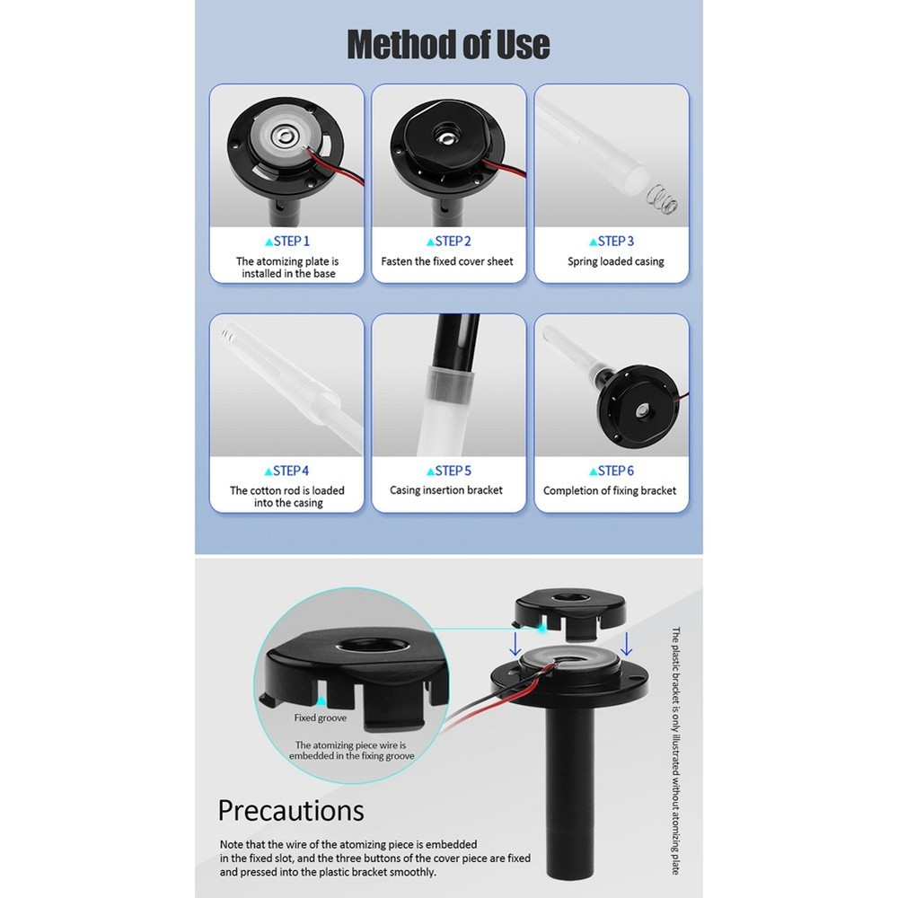 Atomizing Plastic Bracket USB Humidifier Diy Experiment Ultrasonic1417