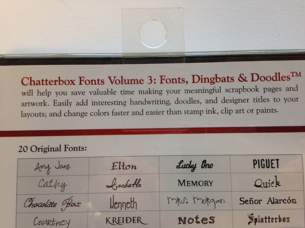 Chatterbox Fonts, Dingbat and Doodles, Volume 3 - NEW