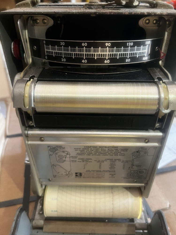 VINTAGE Esterline Angus Graphic Voltmeter Analog Recorder