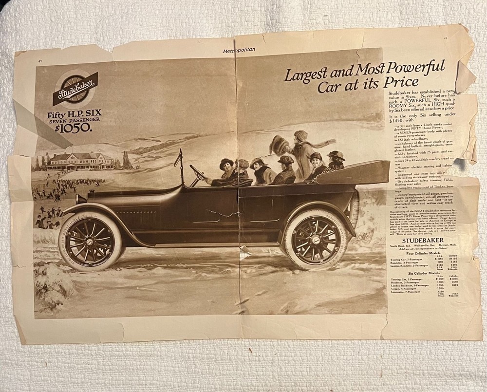 Studebaker 1916 Metropolitan Add specs price needs restoration
