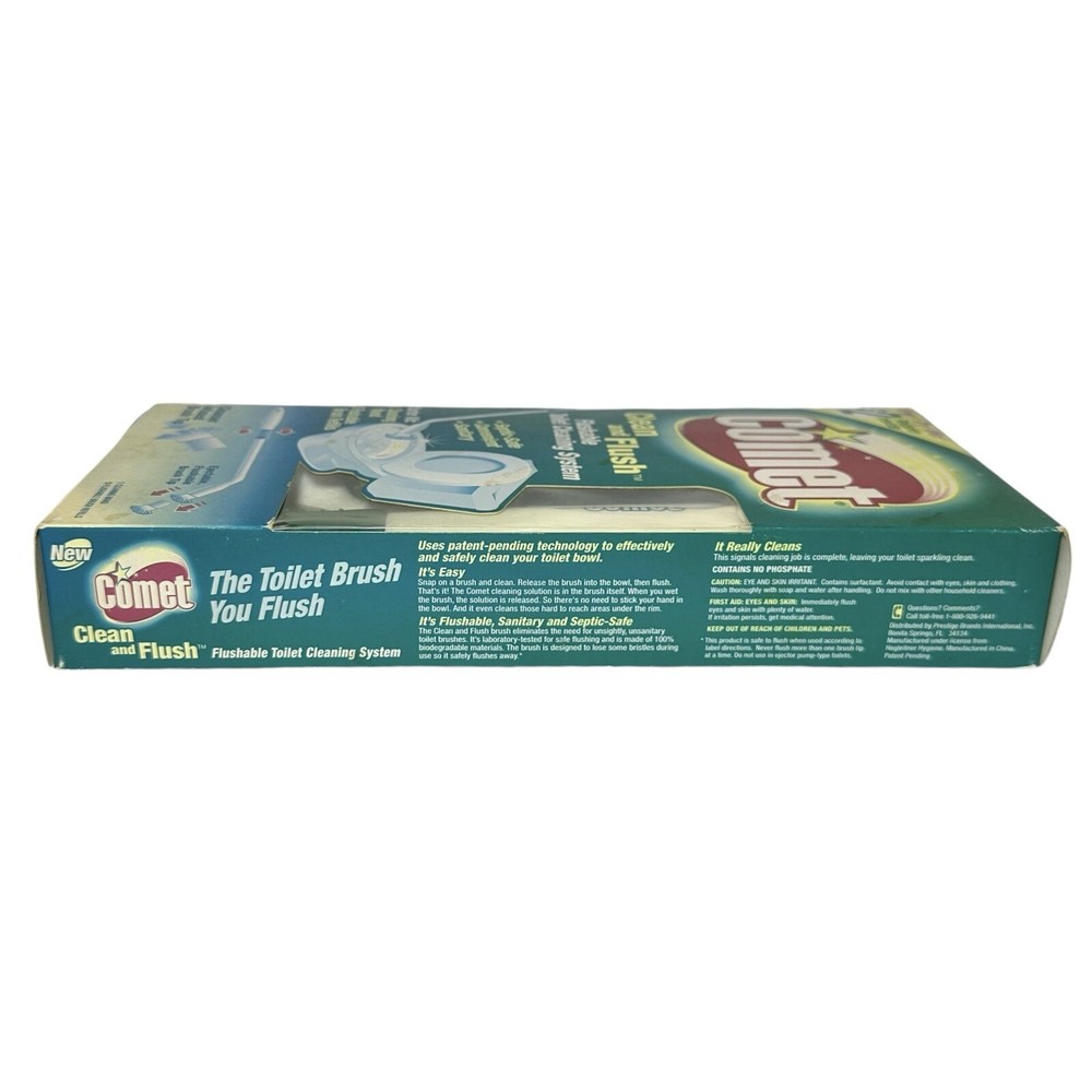 Comet Clean and Flush Flushable Toilet Cleaning System Starter Kit, NOS