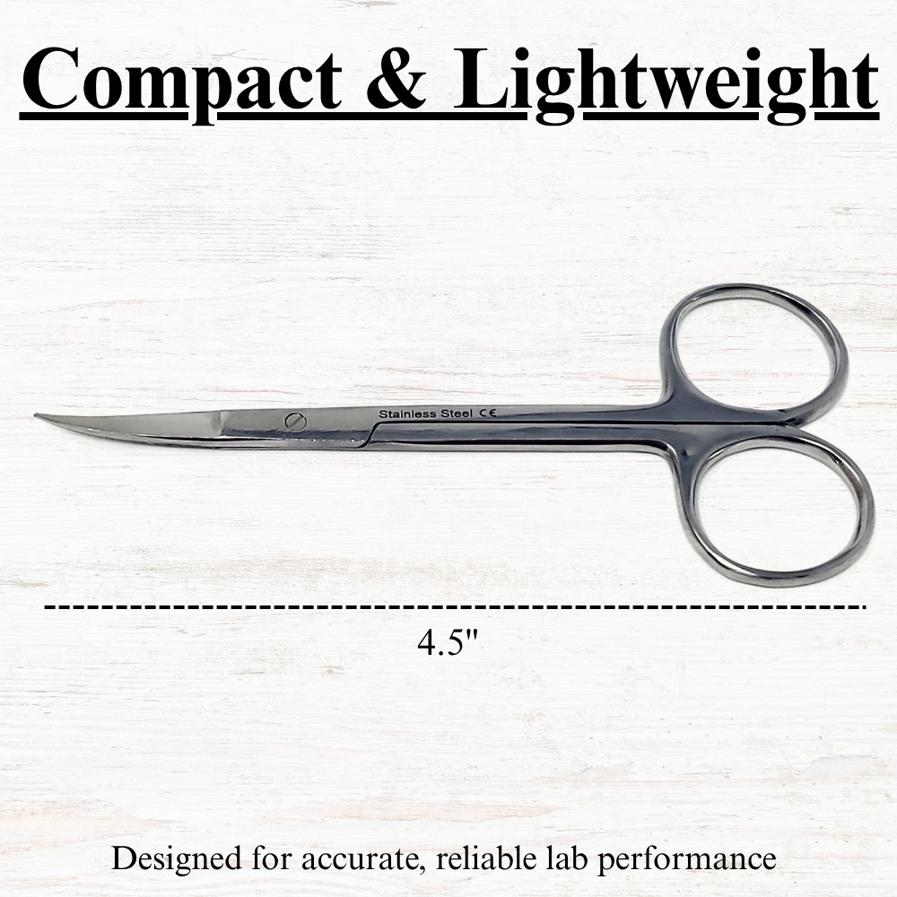 Stainless Steel IRIS Lab Scissors 4.5" for Dissection Study & Science Use
