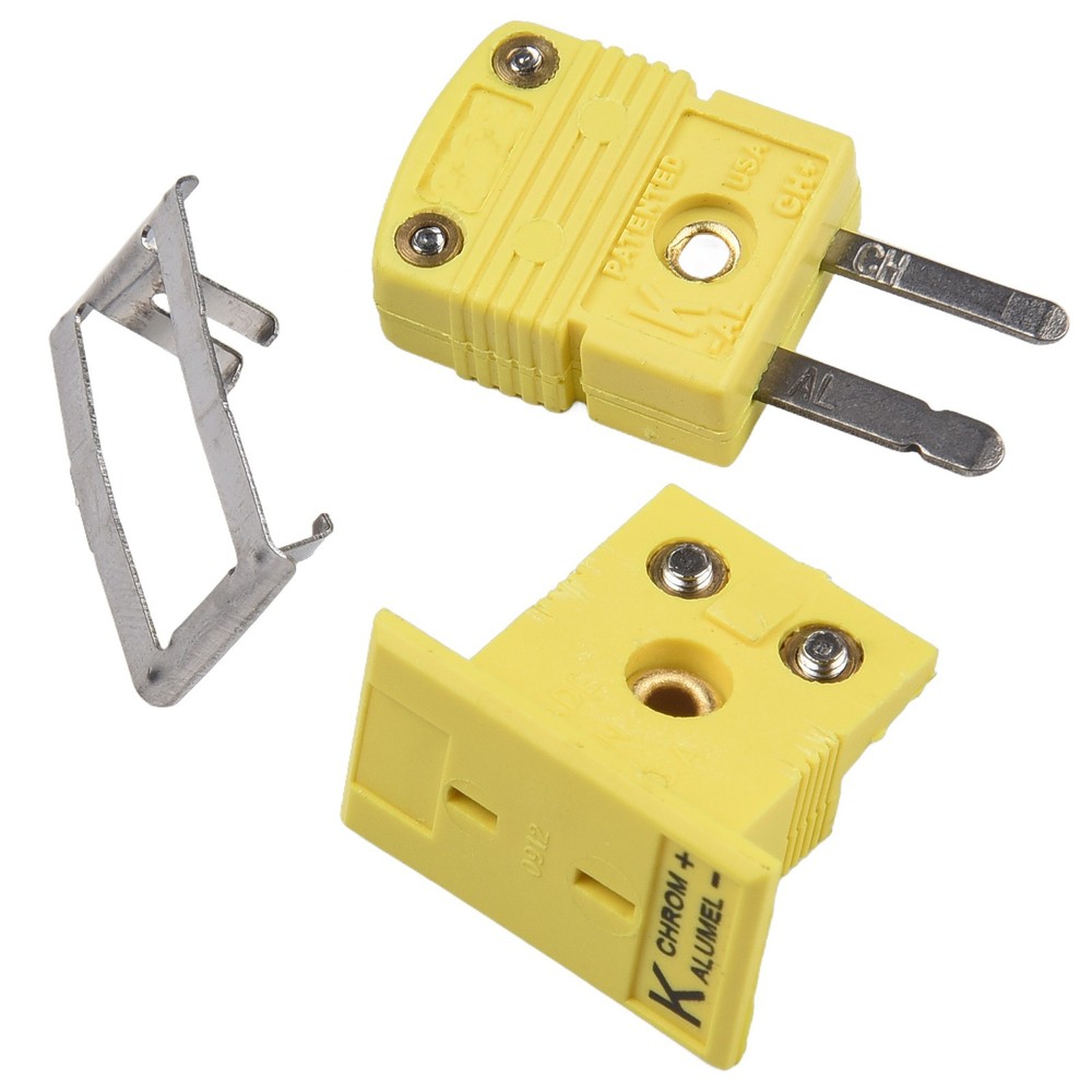 Alloy One-Set K Type Thermocouple Miniature Socket & Panel Mount Plug-Connector