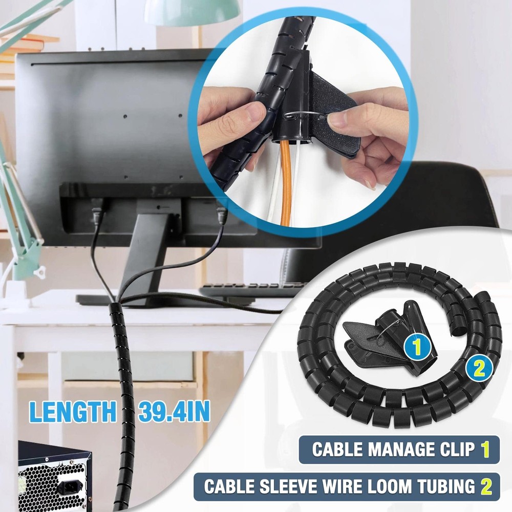 Seloom Computer Tower Stand, Adjustable PC Adjustable, Black