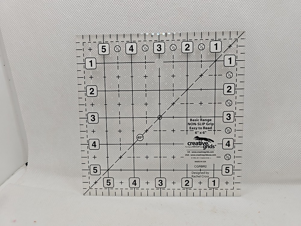 Creative Grids Basic Range 6in Square Quilt Ruler - CGRBR2