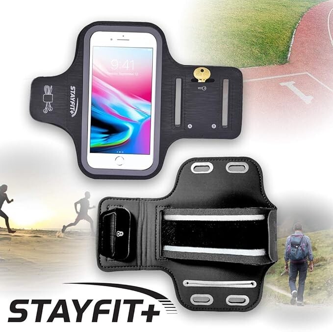 Stayfit Charcoal Grey Active Armband Wallet