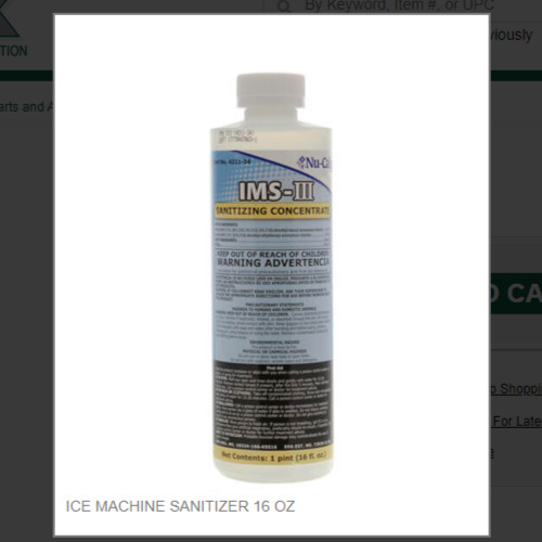 ICE MACHINE SANITIZER 16 OZ #4211-34