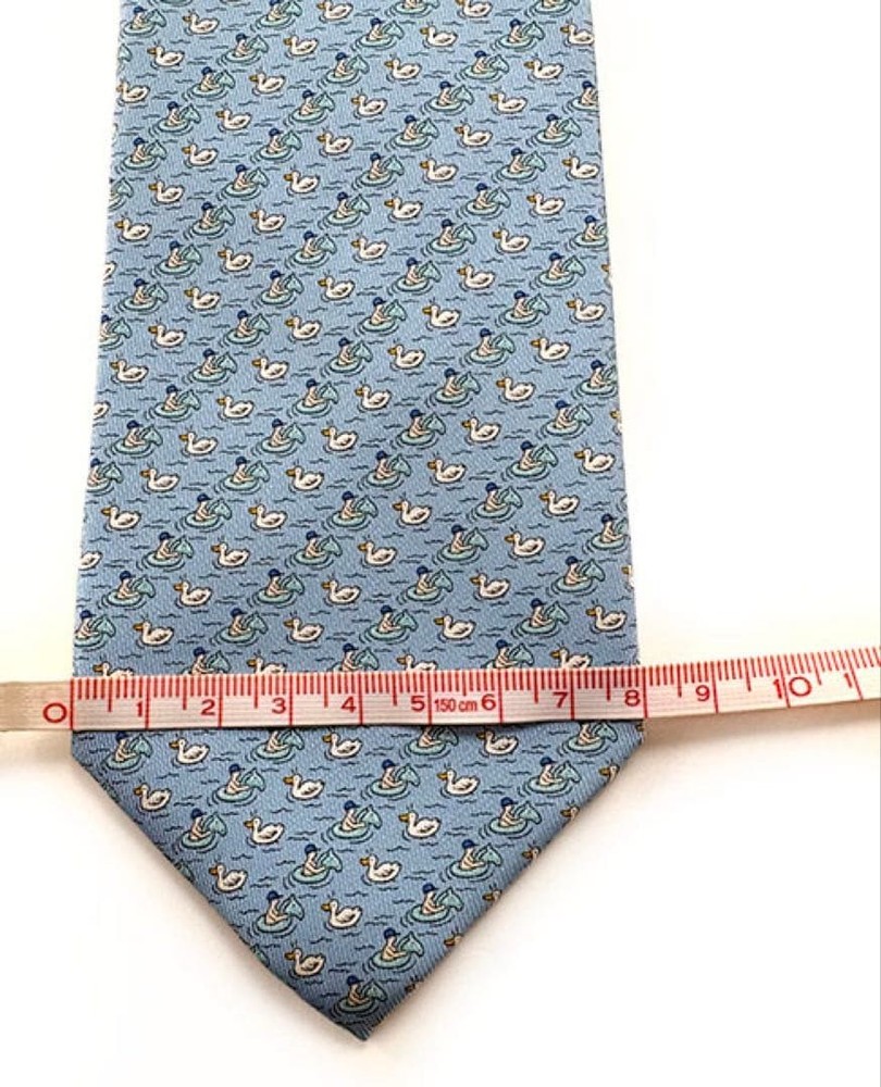 HERMES tie silk twill tie