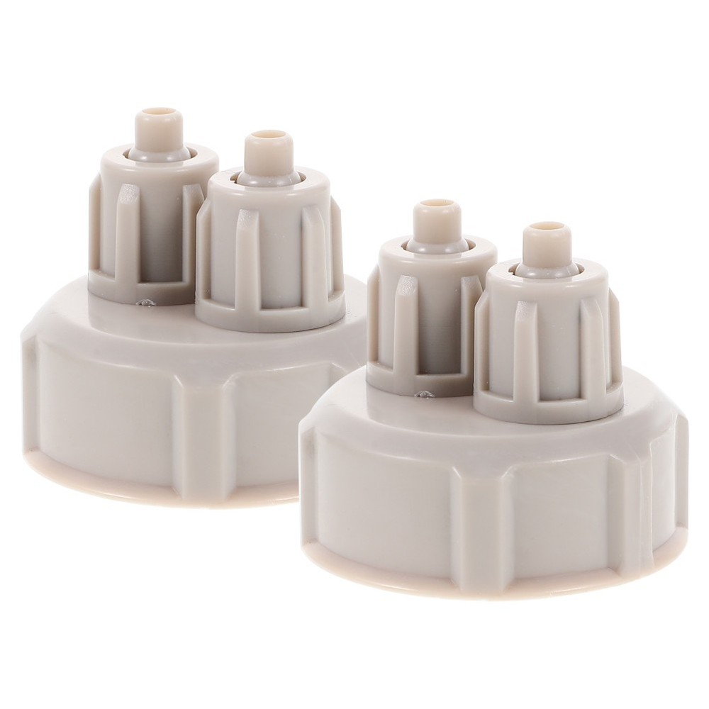 2 Pcs Dioxide System Aquarium Carbon Diffuser Bottle Fish Tank Cap