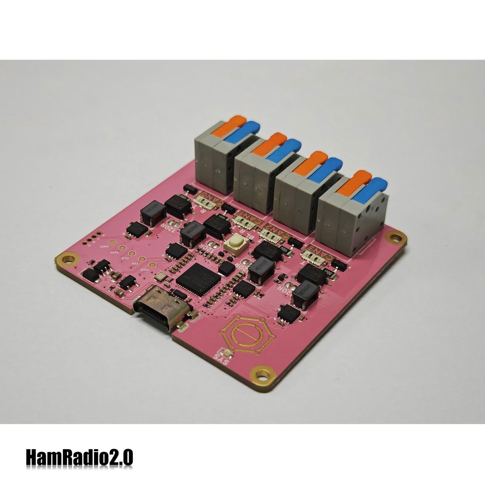 HSCanT Multi-channel USB-CAN(FD) Analyzer 8Mbps USB to 4-Channel CAN FD Tool