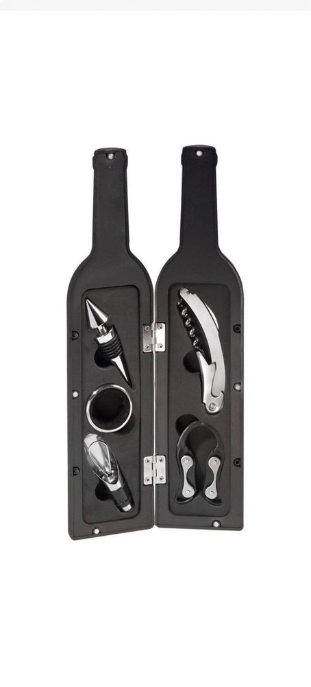 Wineables Wine Bottle Corkscrew and Accessory Set New In Box