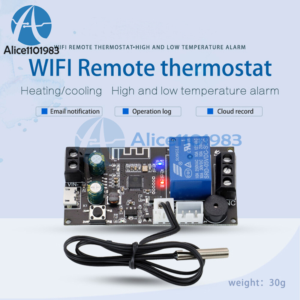 WIFI Remote Thermostat High Precision Temperature Controller Module DC6-30V New