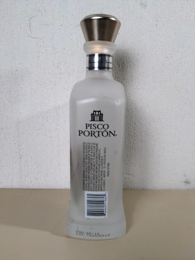 PISCO PORTON ACHORADO BRANDY Empty Bottle 750ML
