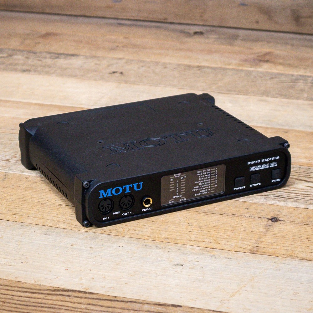 MOTU micro express 4x6 USB Bus-Powered MIDI Interface with SMPTE U280357