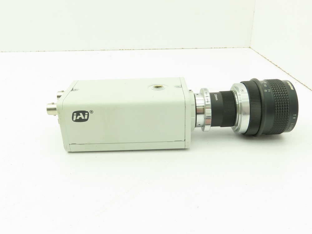 JAI CCD Video Camera Sensitive Monochrome Analog 12VDC 50MM Computar