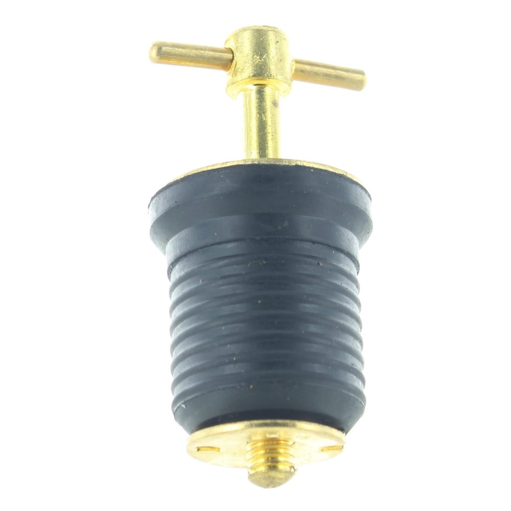 Seachoice New Brass Twist-Turn Drain Plug, 50-18800