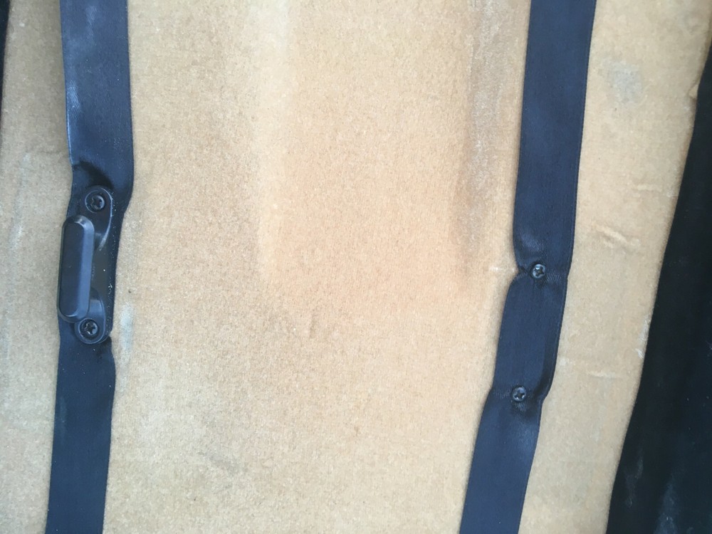 Violin Case Bag Zipper Backpack Strap Softcover Black Cloth Plastic Handle