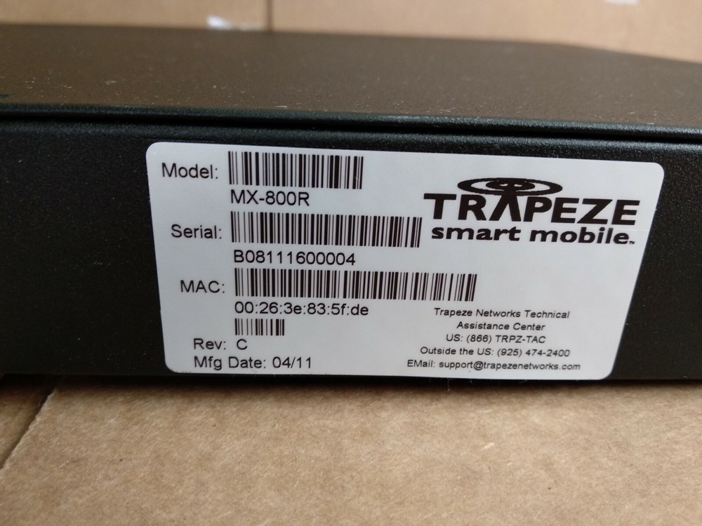 Trapeze MX-800R Smart Mobility Exchange - Juniper MX-800R Wireless Controller