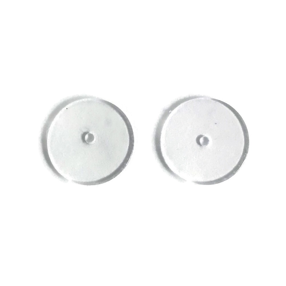 Ear Lift Earring Support, Magic Backs, Plastic Disk Earring Lifters - 2 Pairs